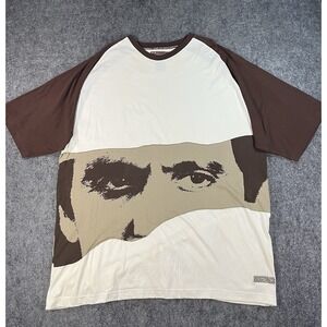 Vintage Scarface Clothing Company T Shirt Mens 3XL Brown Cut & Sew Print